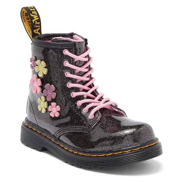 Dr. Martens Other - Dr Martens Floral Black Multi 1460 Kids Combat Boot Size 7 US / 6 US